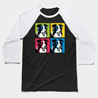 Border Collie Pop Art - Dog Lover Gifts Baseball T-Shirt